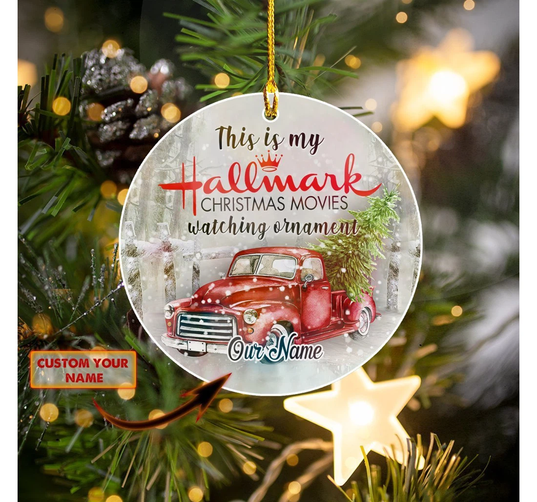 Personalized My Hallmark Christmas Movies Christmas Ornament