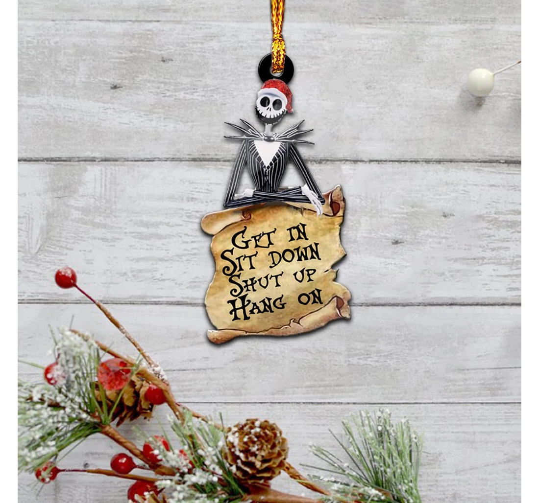 Personalized Nightmare Before Christmas Jack Skellington Sit Down Ornament