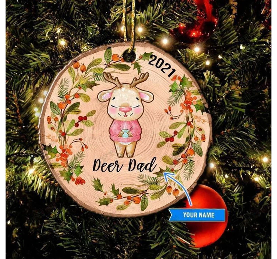 Deer Family Personalized Ornament