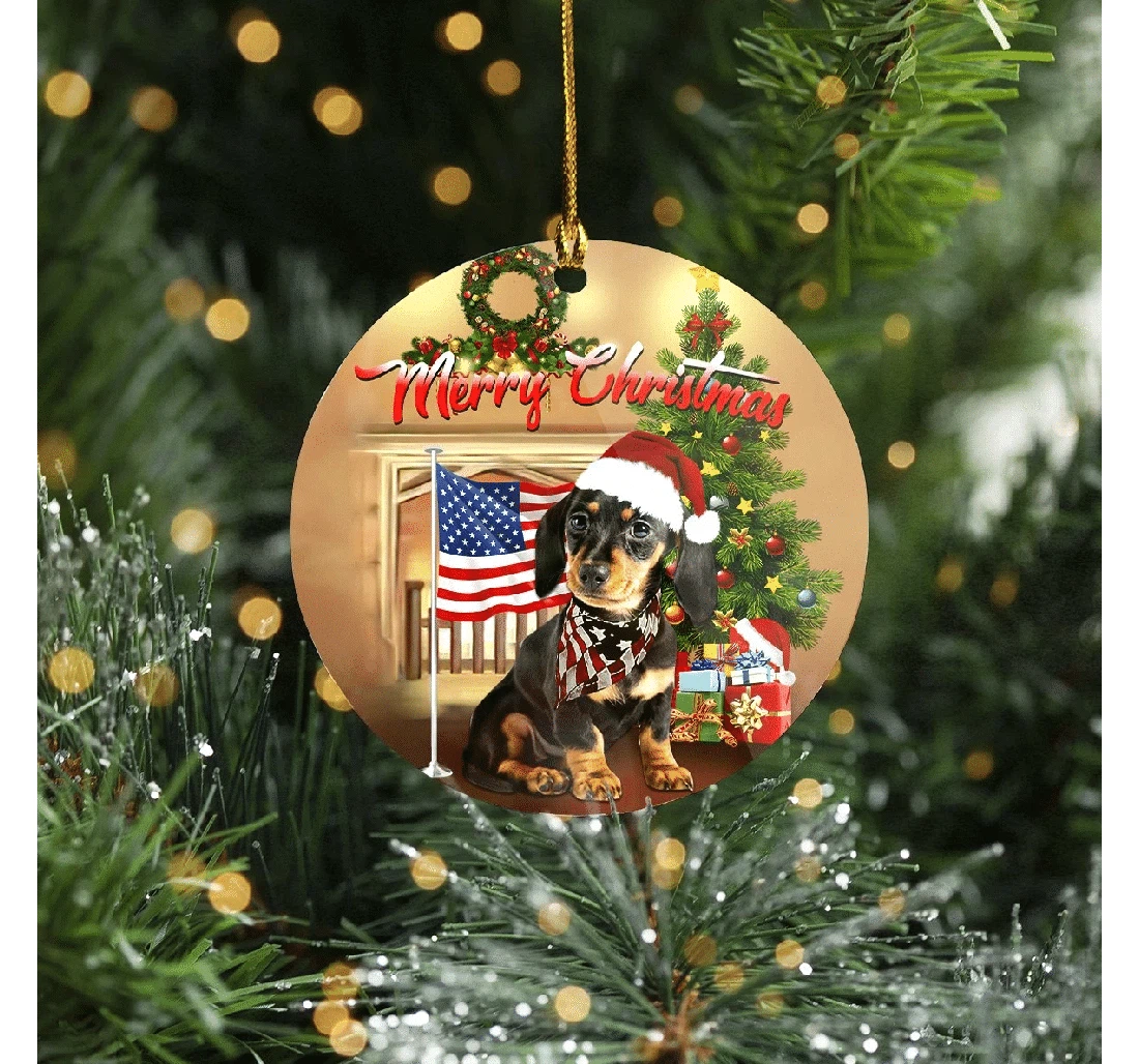 Dachshund Christmas Ornament