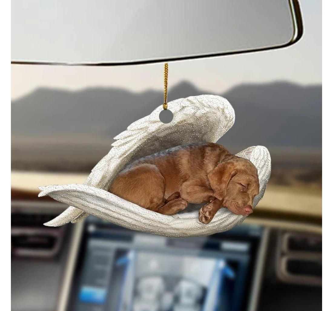 Personalized Chesapeake Bay Retriever Sleeping Angel Ornament
