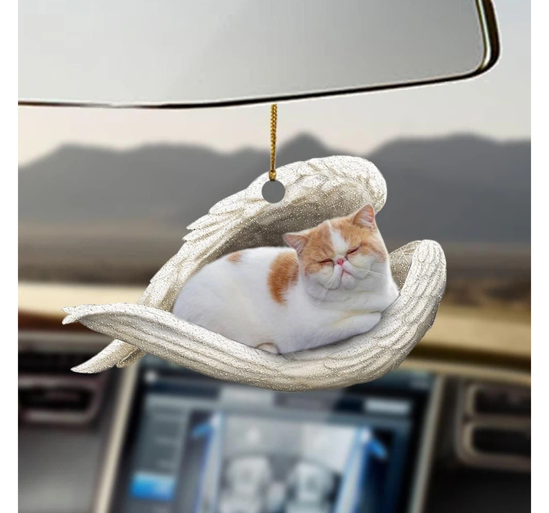 Personalized Exotic Shorthair Sleeping Angel Ornament