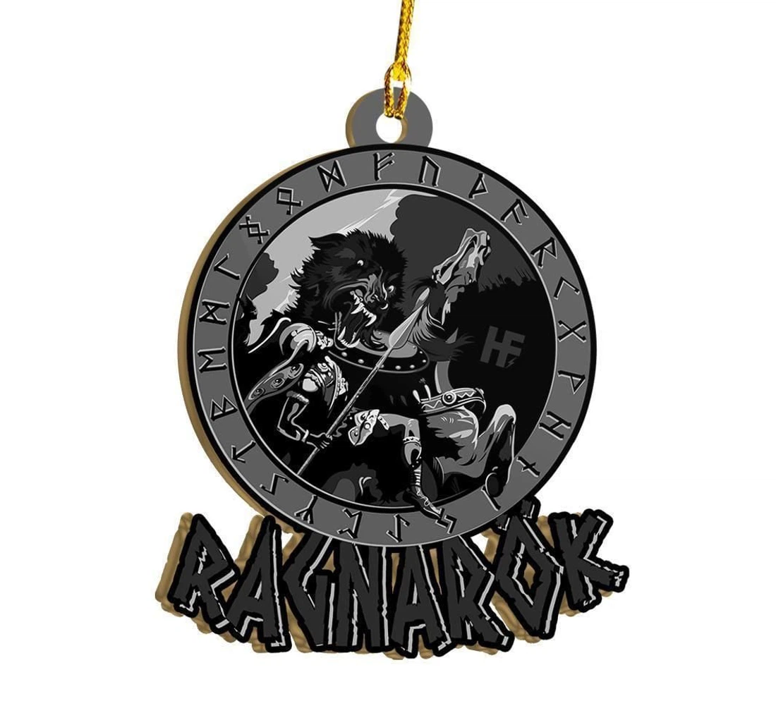 Personalized Viking Ragnarok Battle P303 Panorpg0055 Ornament