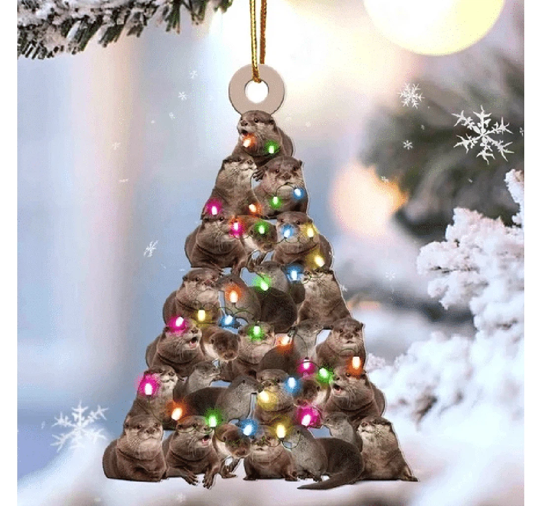 Otter Christmas Ornament