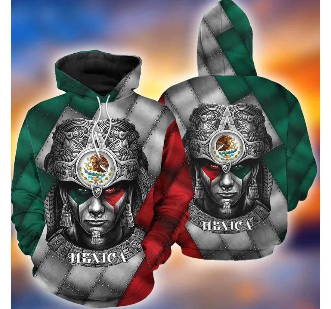 Personalized Mexican Warrior V - 3D Printed Pullover Hoodie