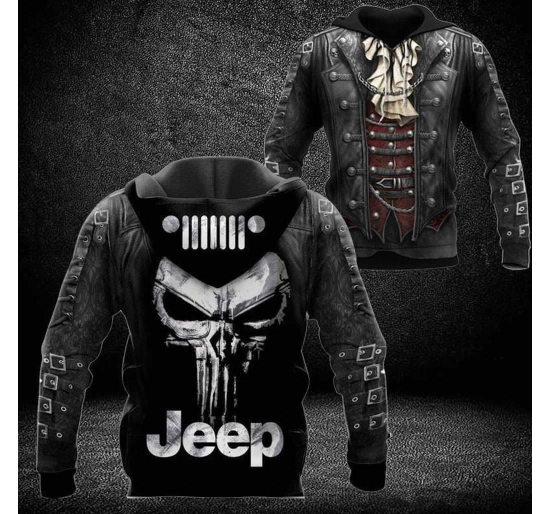 Personalized Jp Earl Skull Va - 3D Printed Pullover Hoodie