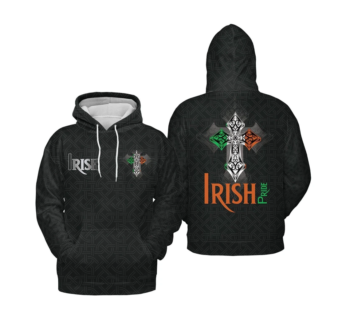 Personalized Irish Pride H - 3D Printed Pullover Hoodie