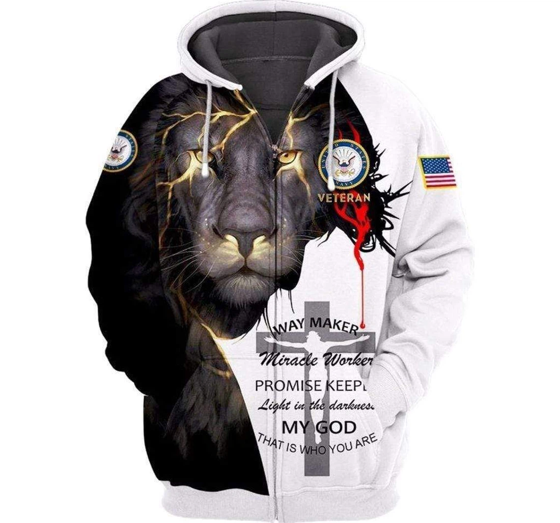 Personalized Soldier Us Army Veteran Lion H - 3D Printed Pullover Hoodie