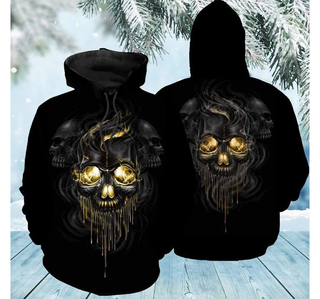 Personalized Plasma Skulls Hl - 3D Printed Pullover Hoodie