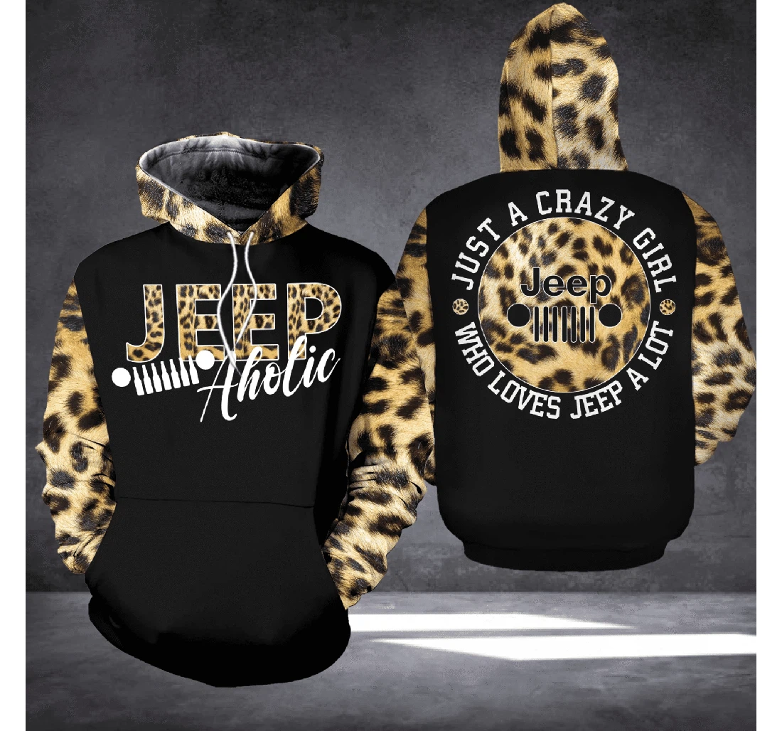 Personalized Jp Aholic Leopard Pattern - 3D Printed Pullover Hoodie