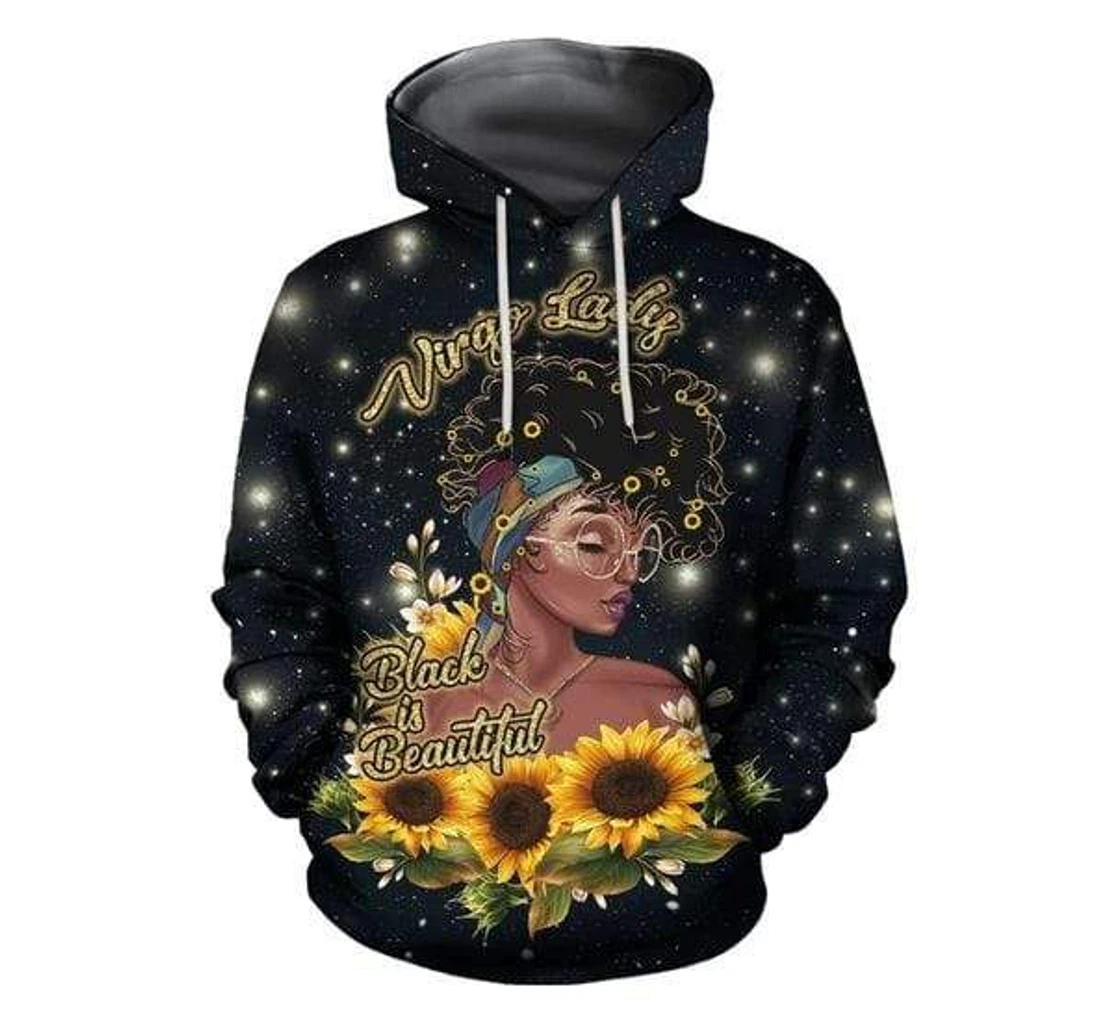 Personalized Virgo Lady Is Beautiful - 3D Printed Pullover Hoodie