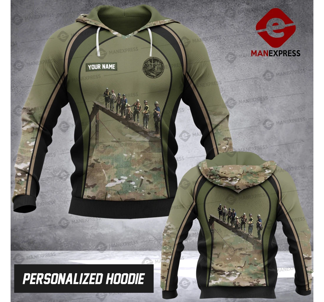Ironworker Mvh Personalized Name Oxcbh - 3D Printed Pullover Hoodie