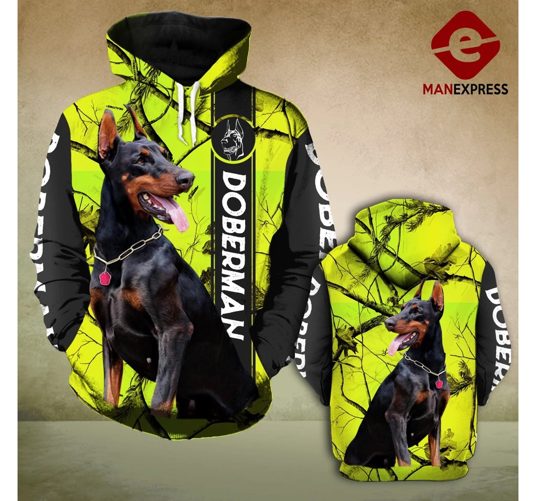 Personalized Doberman Ooabh - 3D Printed Pullover Hoodie