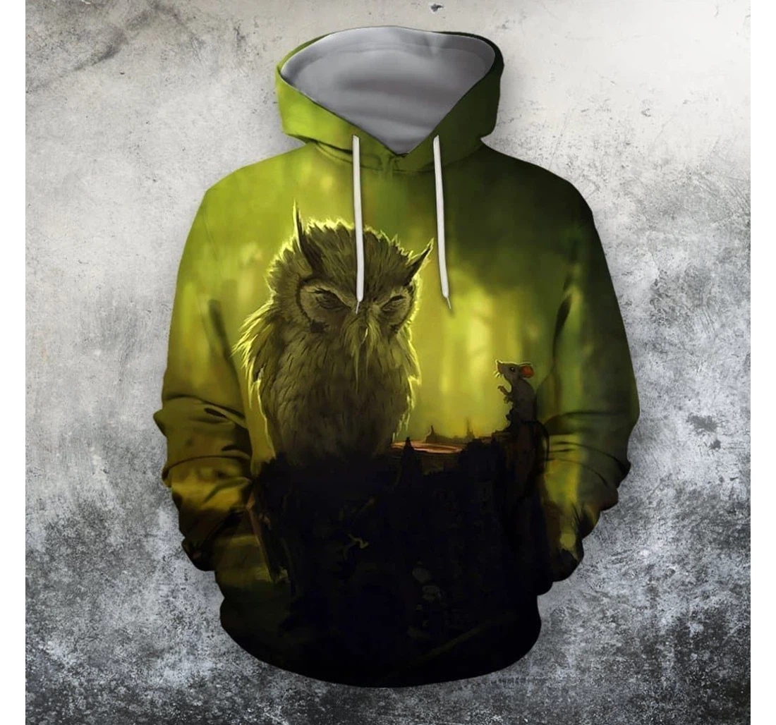 Personalized Owl Olenf - 3D Printed Pullover Hoodie