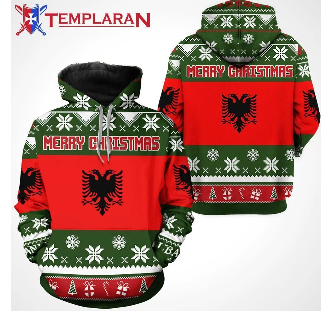 Personalized Albania Christmas Hsdyt - 3D Printed Pullover Hoodie