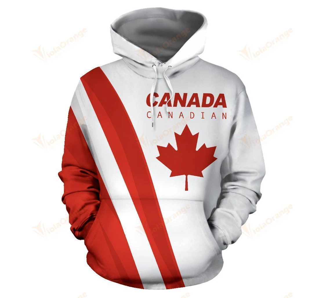 Personalized Canada Flag Kmbgu - 3D Printed Pullover Hoodie