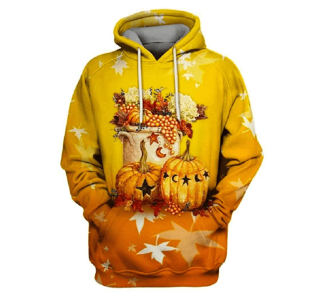 Personalized Happy Harvest Thanksgiving - 3D Printed Pullover Hoodie