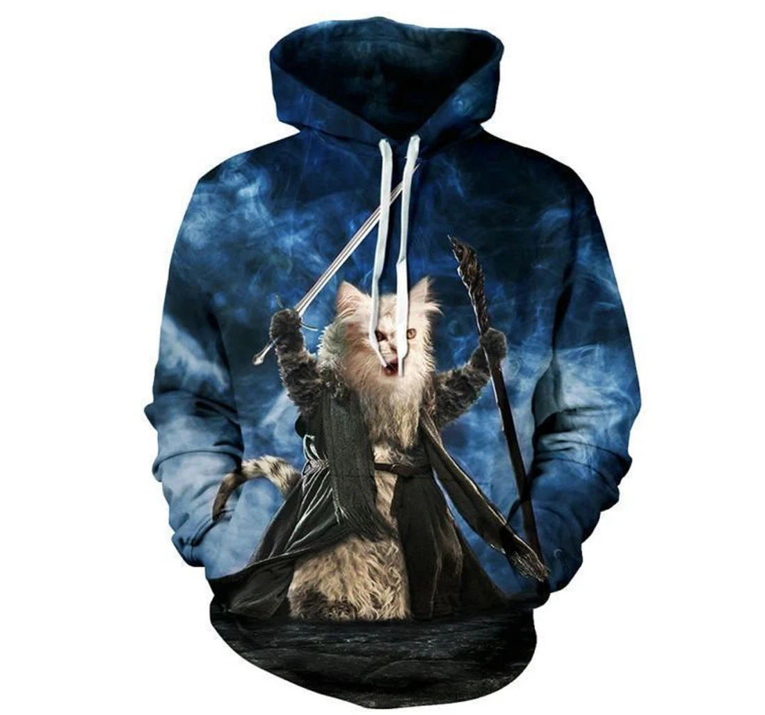 Personalized Cat Warrior Hxcea - 3D Printed Pullover Hoodie