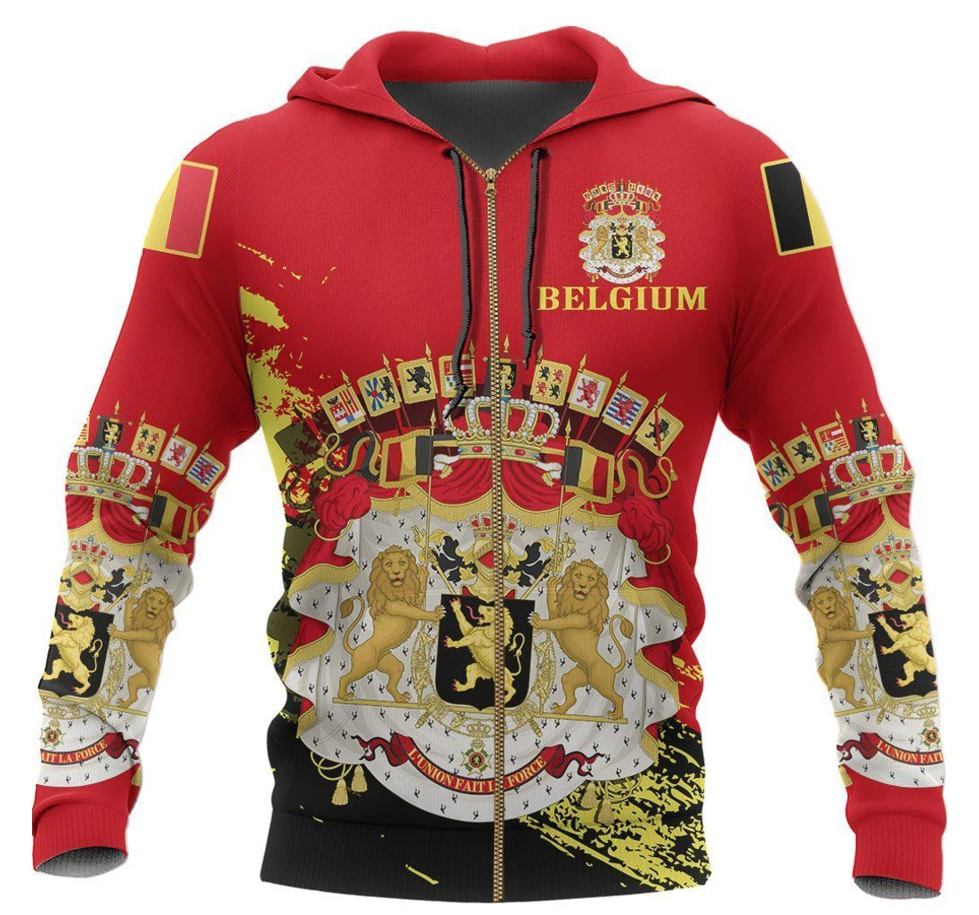 Personalized Belgium Special Per Ovawr - 3D Printed Pullover Hoodie