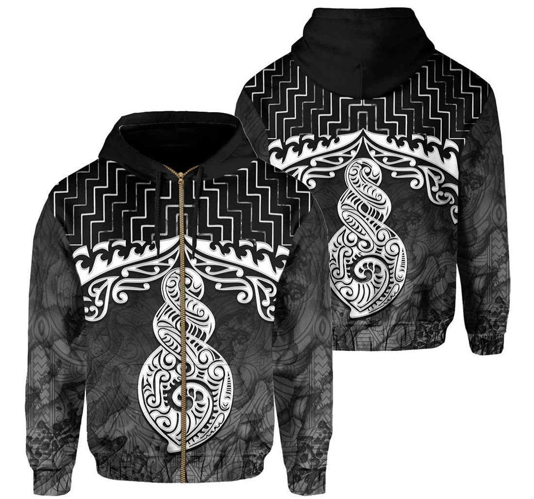 Personalized New Zealand Poutama Maori Twist Per Kdaoh - 3D Printed Pullover Hoodie