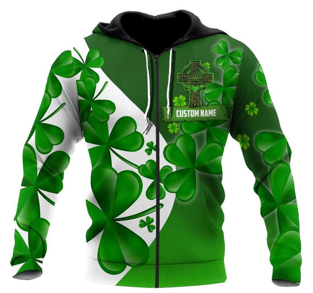 Personalized Irish Sant Patrick's Day Lam - 3D Printed Pullover Hoodie