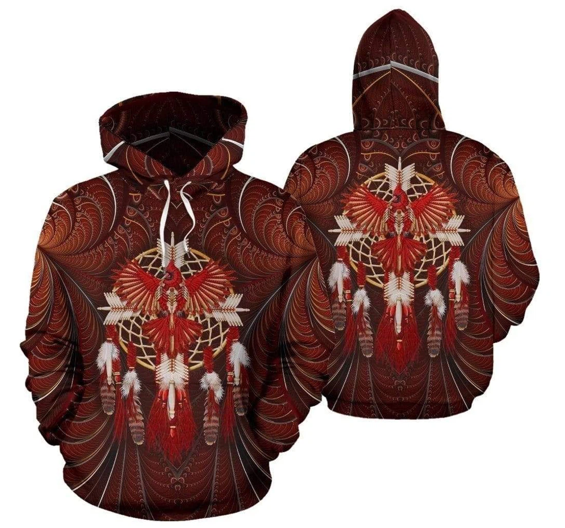 Personalized Cardinal Native Dreamcatcher - 3D Printed Pullover Hoodie