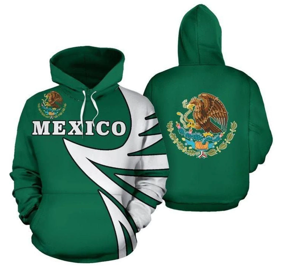 Personalized Mexico Warrior Style - 3D Printed Pullover Hoodie