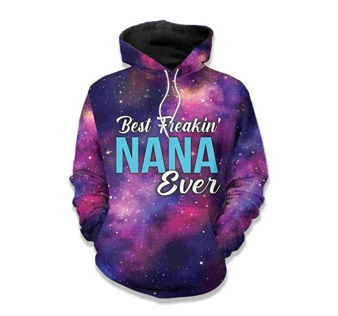 Personalized Best Freakin Nana Ever Customized Nickname Family - 3D Printed Pullover Hoodie