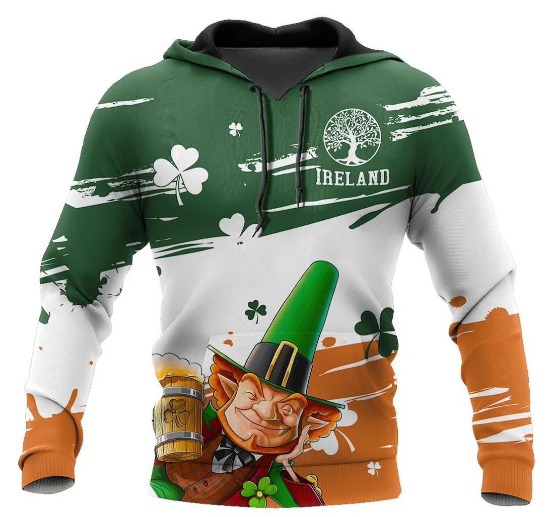 Personalized Irish St Patrick Day Dd - 3D Printed Pullover Hoodie