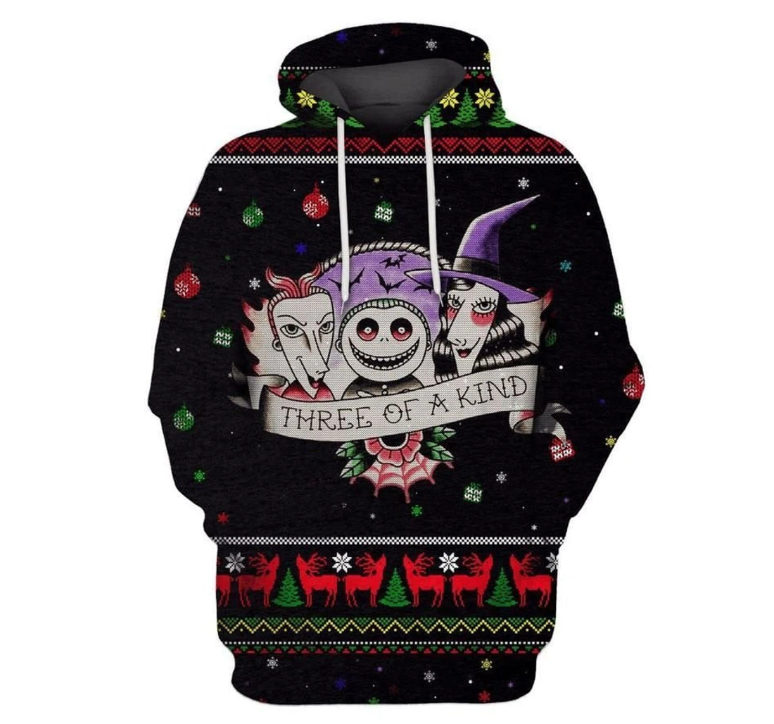 Nightmare Before Christmas Lock Shock Barrel 3D Printed Pullover