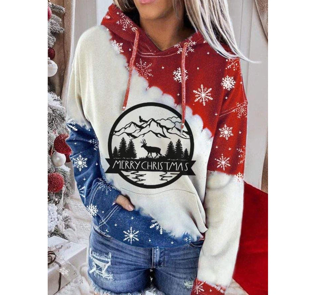 Personalized Christmas Landscape - 3D Printed Pullover Hoodie