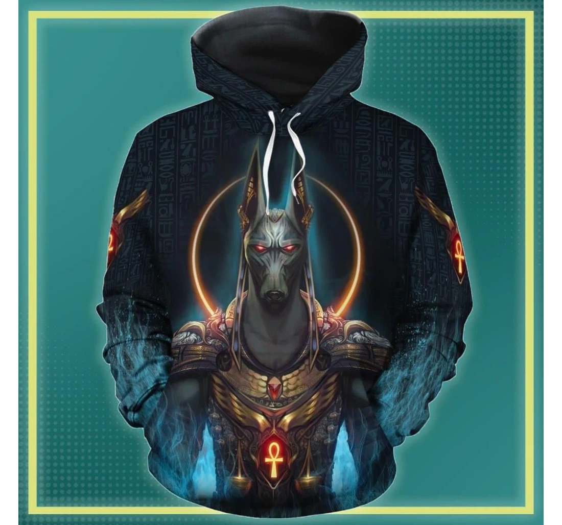 Personalized Anubis God - 3D Printed Pullover Hoodie