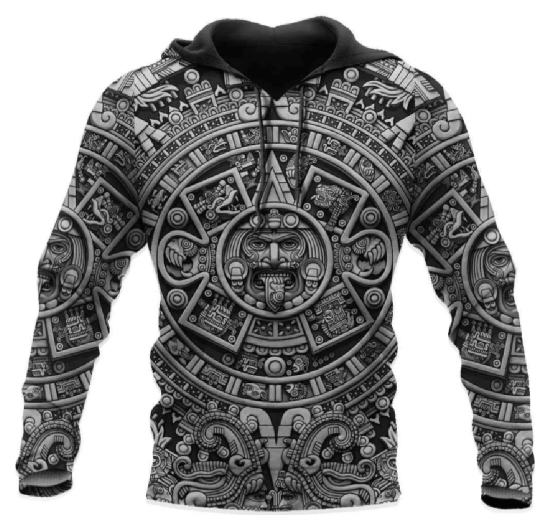 Personalized Aztec Mexico Pattern Fathers Day Vk3d - 3D Printed Pullover Hoodie