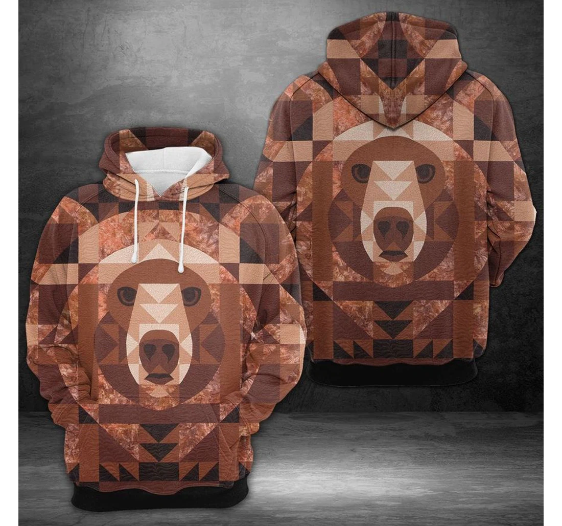Personalized Amazing Bear - 3D Printed Pullover Hoodie