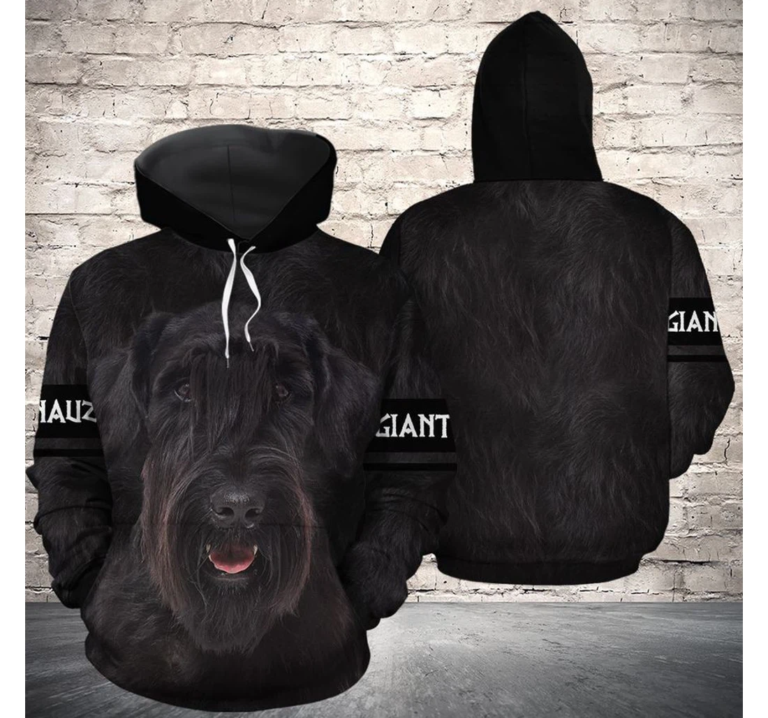 Personalized Giant Schnauzer - 3D Printed Pullover Hoodie