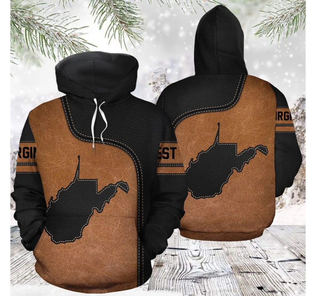 Personalized Love West Virginia - 3D Printed Pullover Hoodie