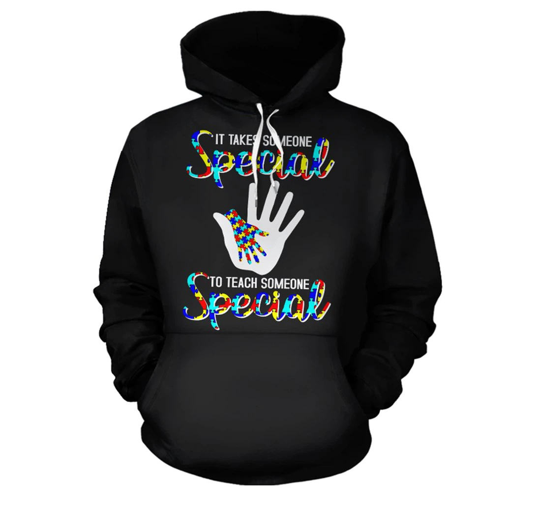 Personalized Teach Someone Special - 3D Printed Pullover Hoodie