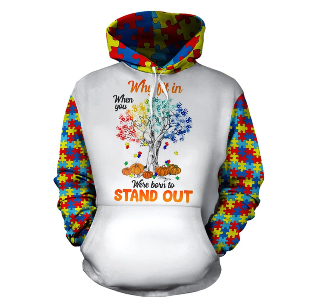 Personalized When You Were Born To Stand Out - 3D Printed Pullover Hoodie