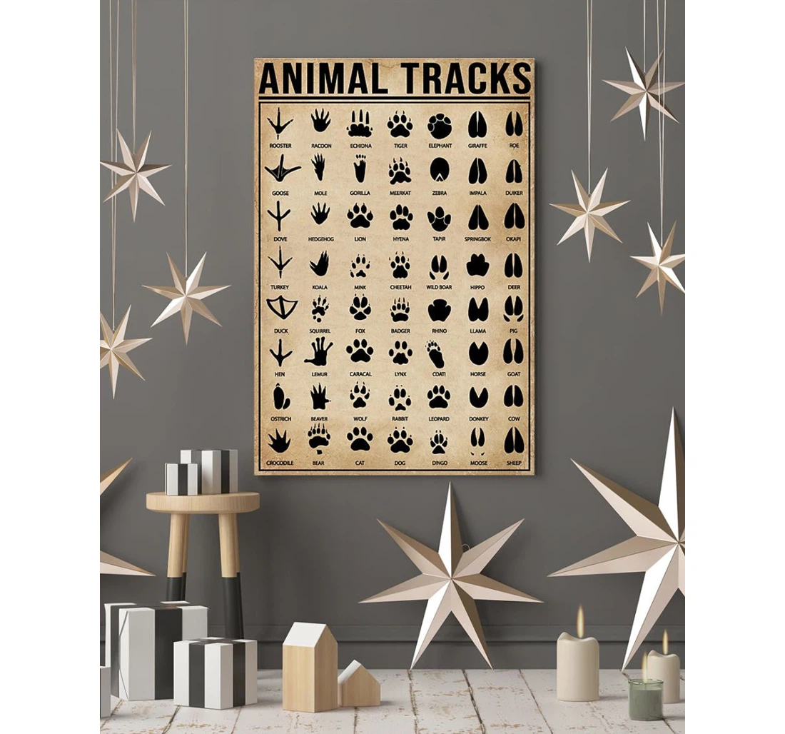 Personalized Poster, Canvas - Foot Tracks Hunting Hunting Technique Print Framed Wall Art