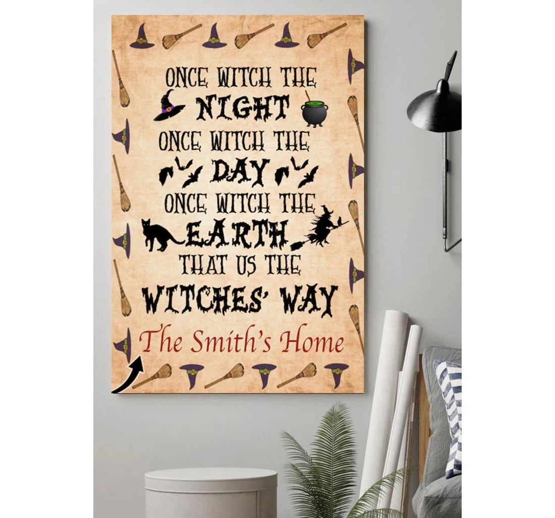 Poster, Canvas - The Witches Way Personalized Witchery Print Framed Wall Art