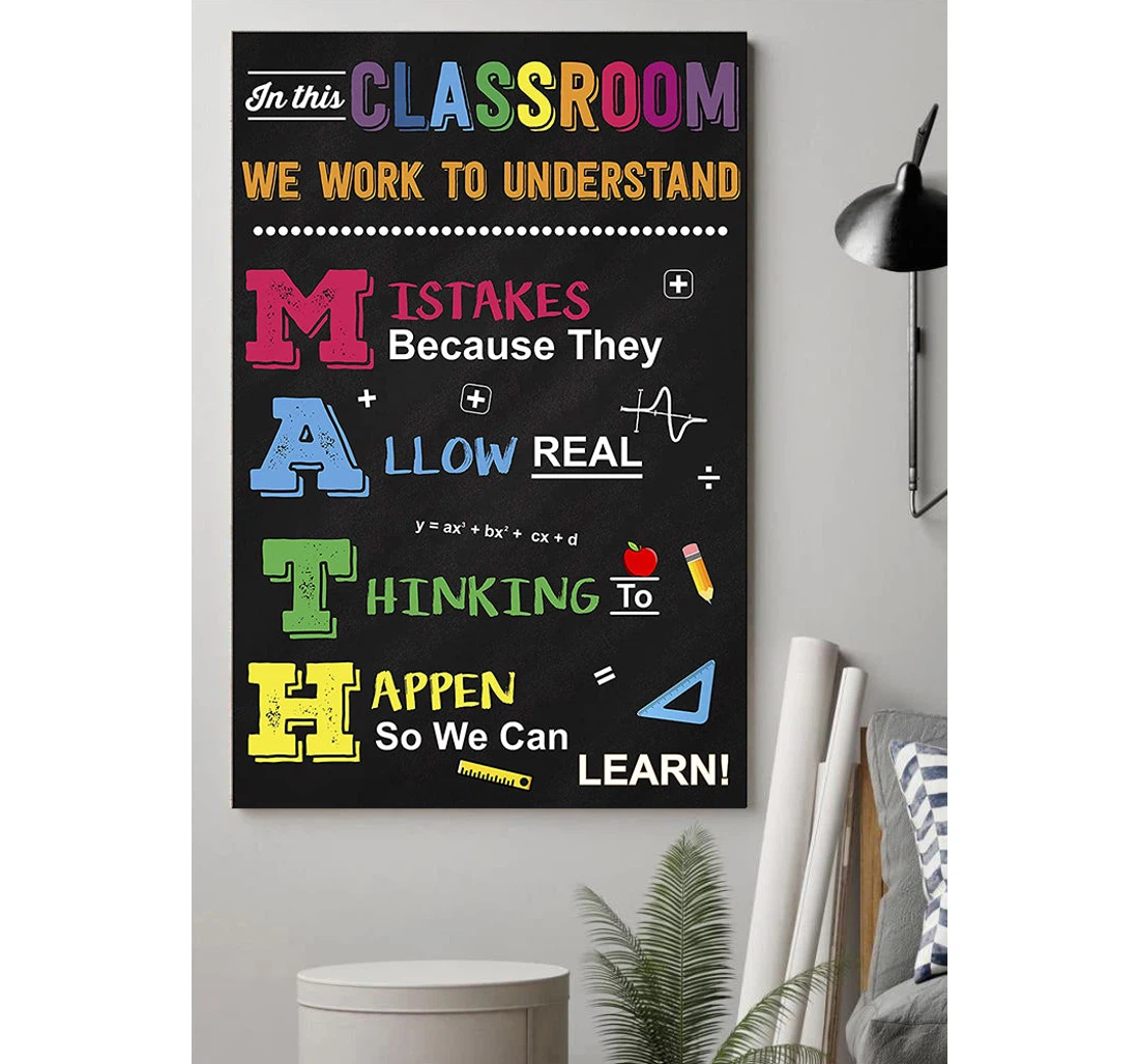 Personalized Poster, Canvas - Rules In This Print Framed Wall Art