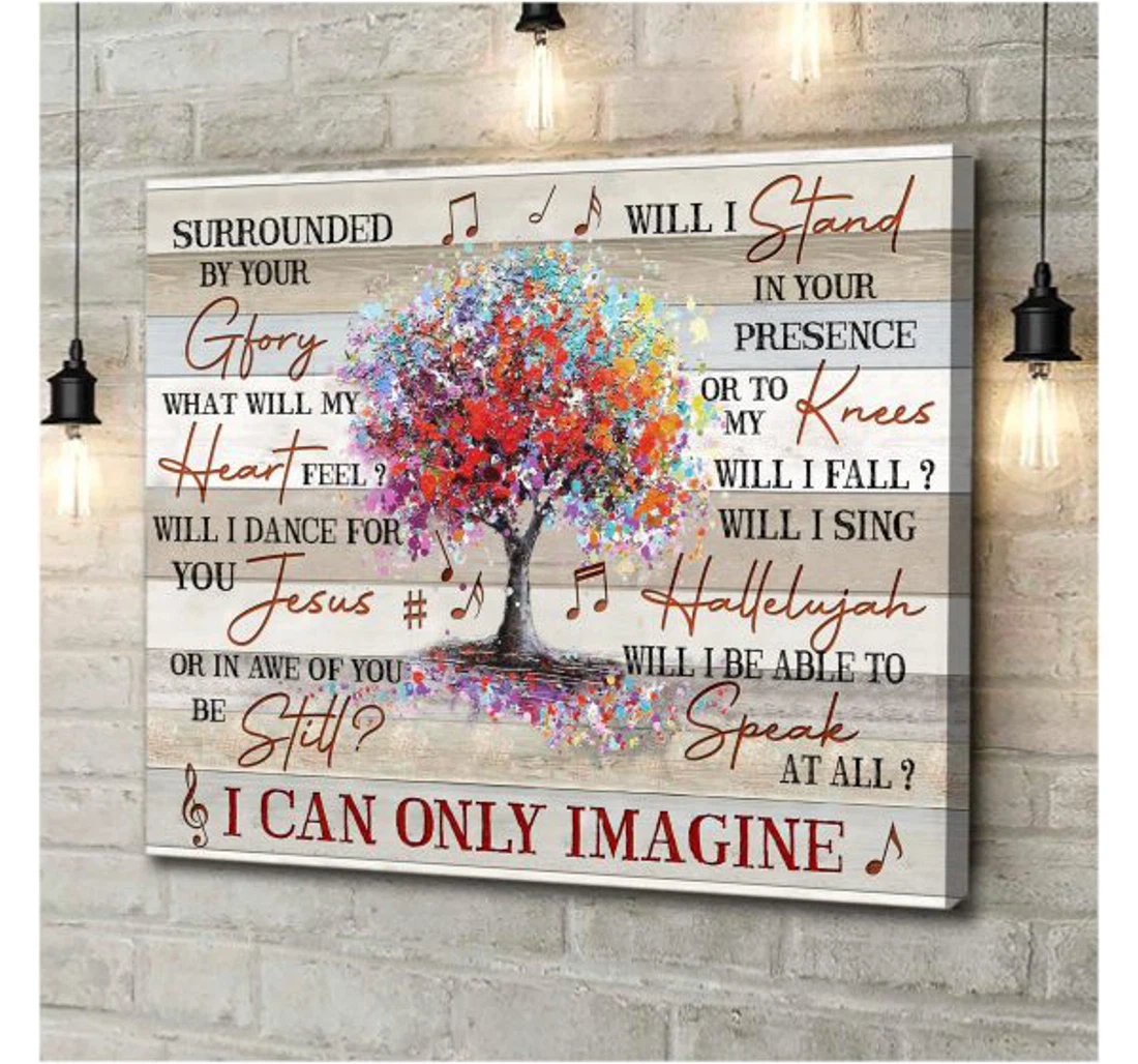 Personalized Poster, Canvas - Music I Can Only Imagine Ln Print Framed Wall Art