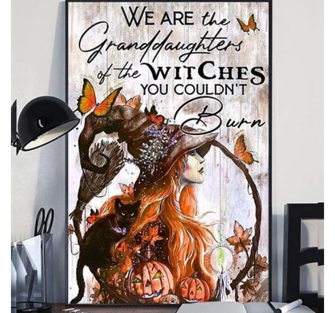 Personalized Poster, Canvas - Witch We Are Grand Daughter Of Witches And Print Framed Wall Art