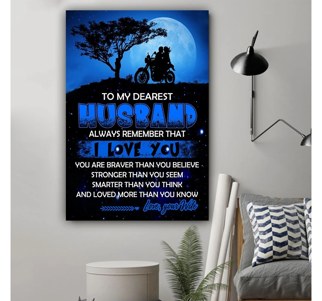 Personalized Poster, Canvas - Always Remember That I Love You Husband Print Framed Wall Art