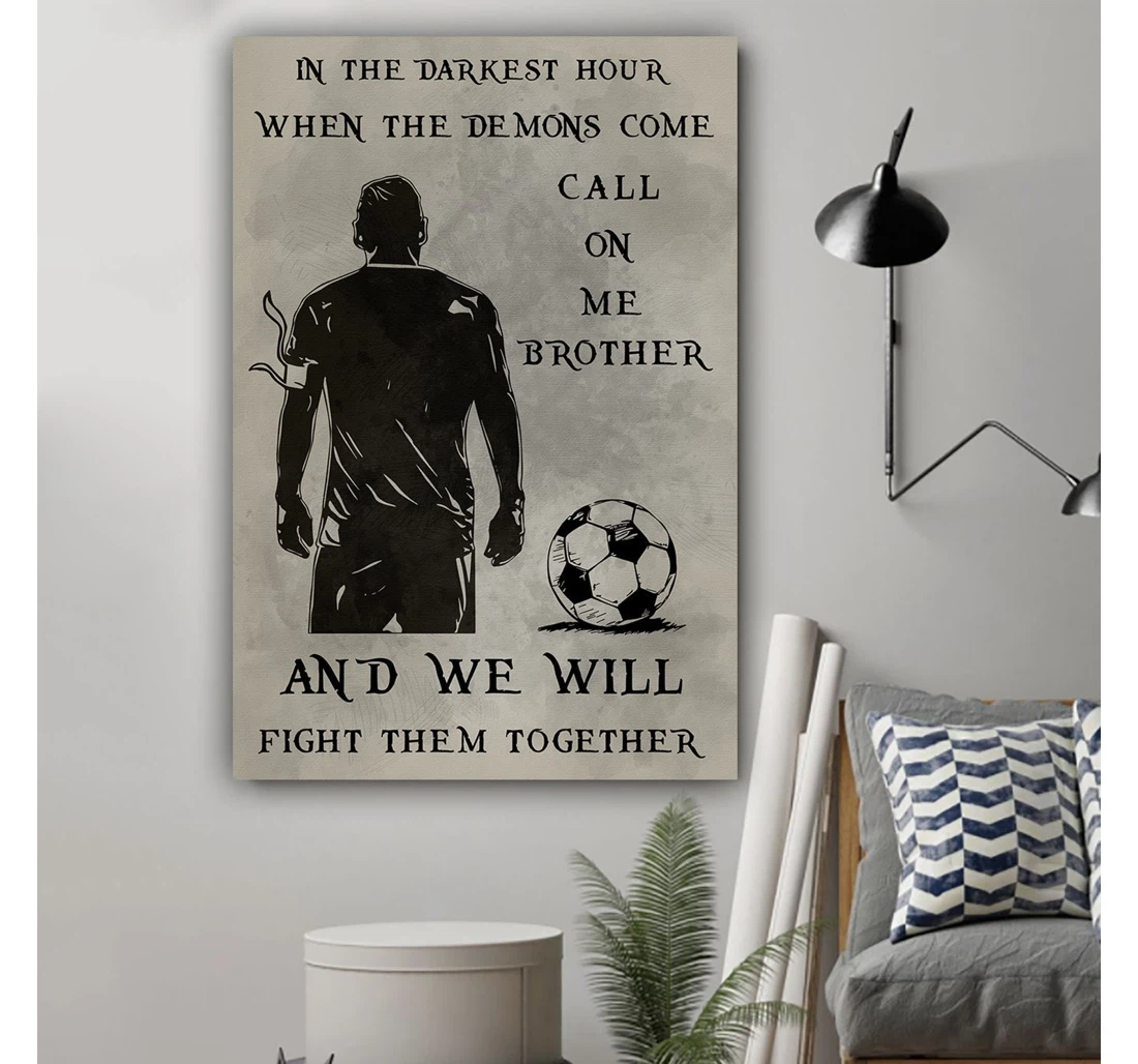 Personalized Poster, Canvas - G-baseball Call On Me Brother Print Framed Wall Art