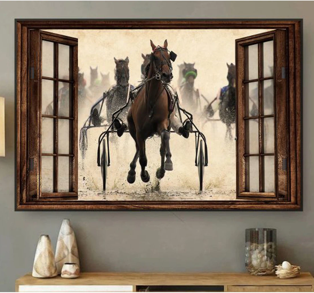 Personalized Poster, Canvas - Horse Lh Horse Lover Print Framed Wall Art