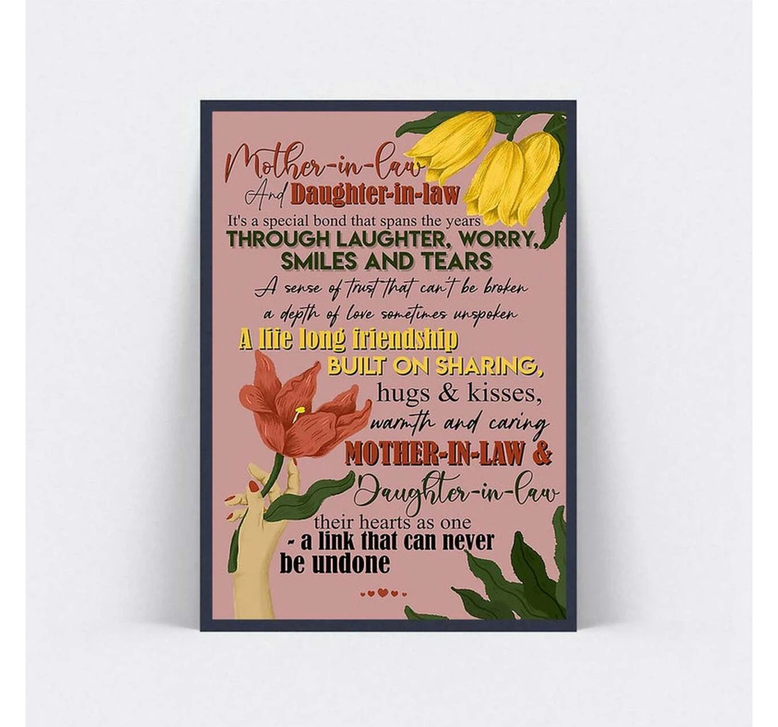 Personalized Poster, Canvas - Moosfy Mother In Law And Daughter In Law Mother In Law Gift Mothers Day Mother In Law Mother 0921 Print Framed Wall Art