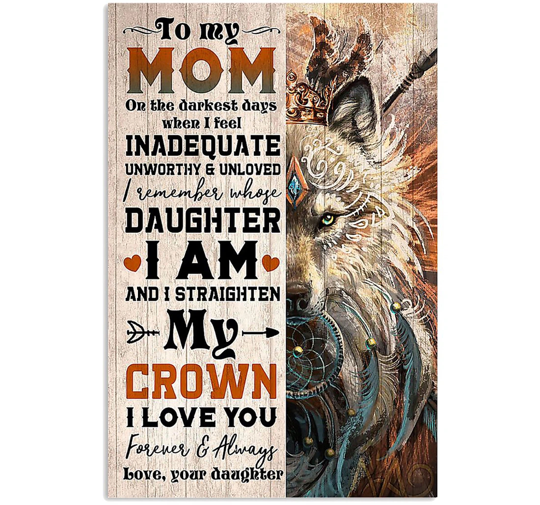 Personalized Poster, Canvas - Fleece Blanket To My Mom I Love You Mother 0921 Print Framed Wall Art