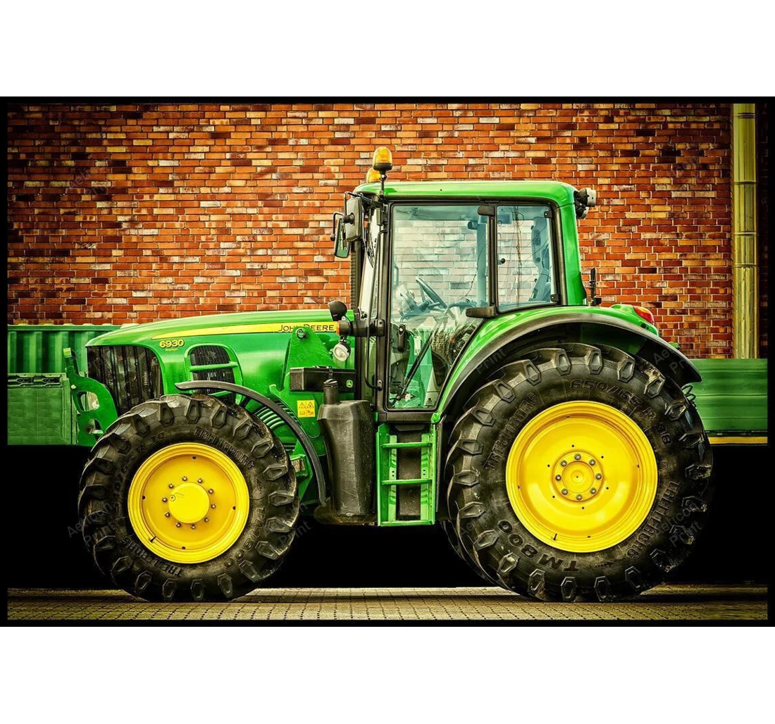 Personalized Poster, Canvas - Johndeere Single John Deere 00432 Print Framed Wall Art