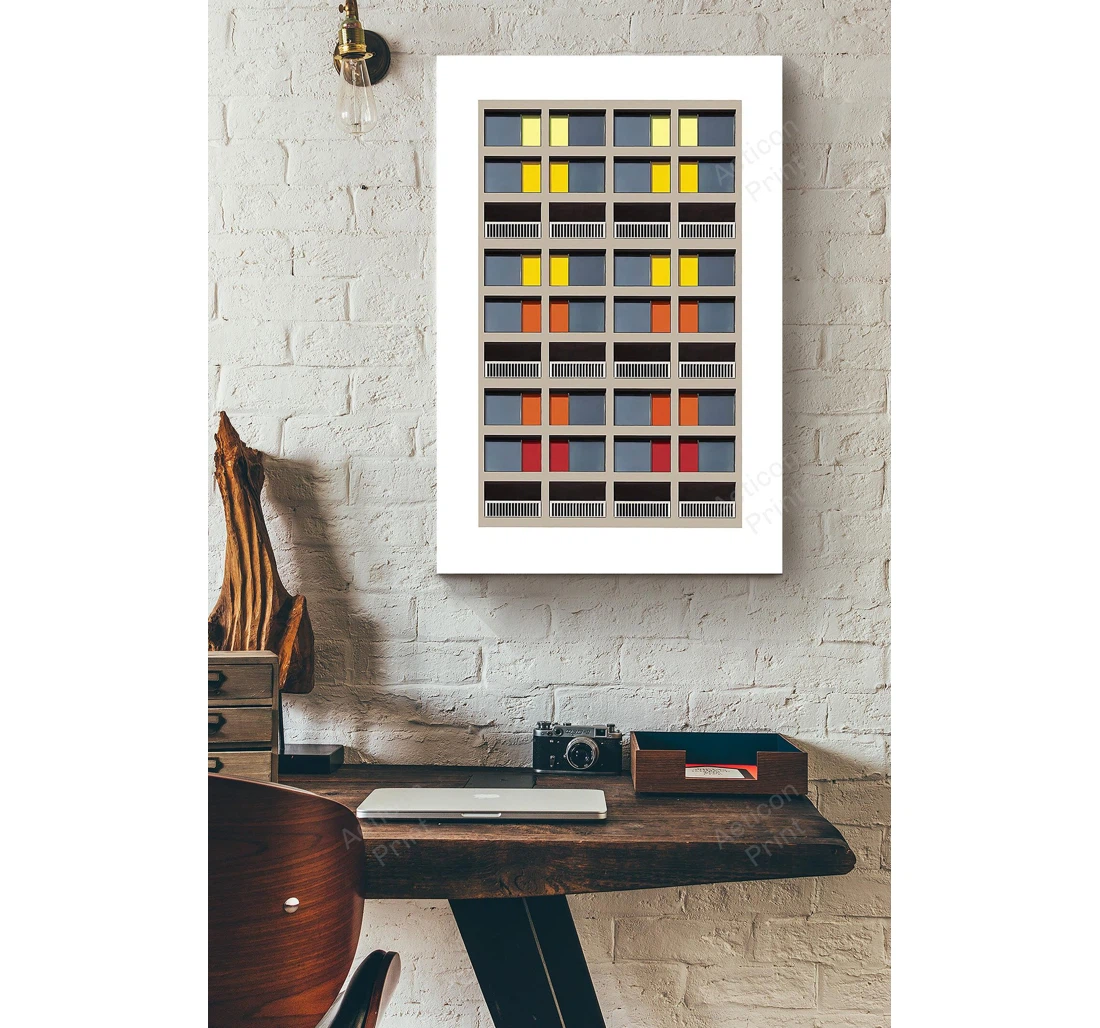 Personalized Poster, Canvas - Architect Brutalist Architecture Print Framed Wall Art